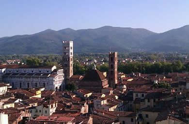The beautiful historic centre of Lucca